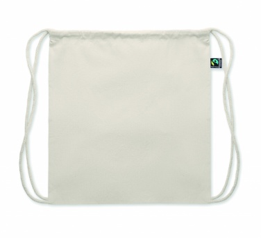 Logo trade promotional merchandise picture of: Drawstring bag Fairtrade